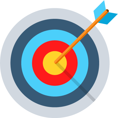 Target icon representing LeadingFront’s Strategy and Corporate Finance consulting services