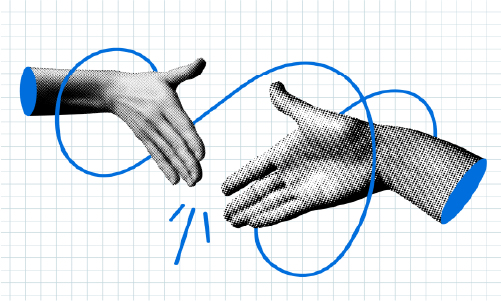 Handshake icon representing stakeholder trust and alignment.